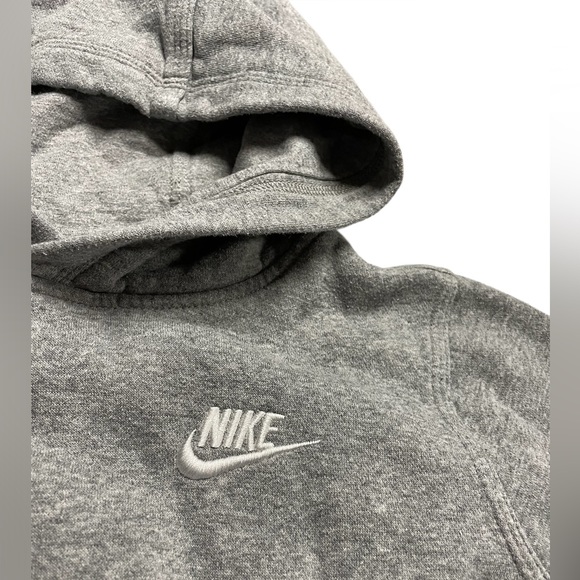 Kids Nike Grey Hoodie Sweatshirt Size Medium Little Kids - Picture 3 of 5